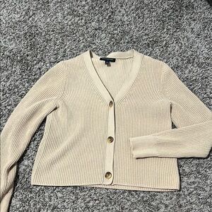 Women's Cream Cardigan Sweater